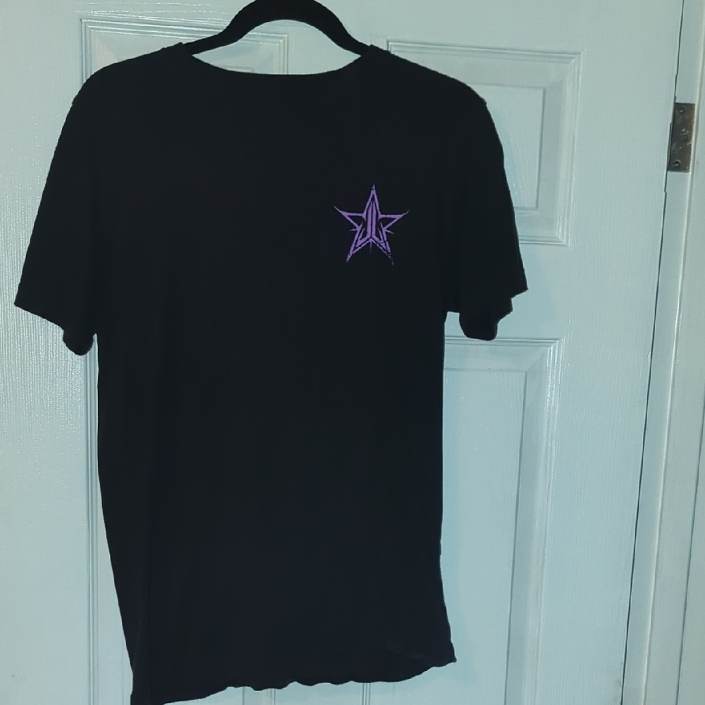 Jeffree Star Black Tee with Purple Emblem